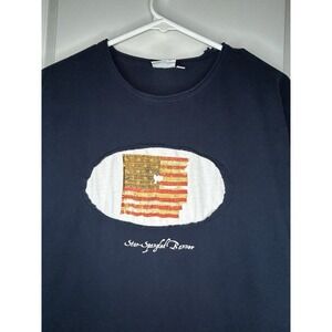 Vintage Y2k Smithsonian Museum "Star Spangled Banner" T-Shirt Sz Womens Large